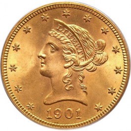 $10.00 Liberty Head Coin MS62 (Random Dates)