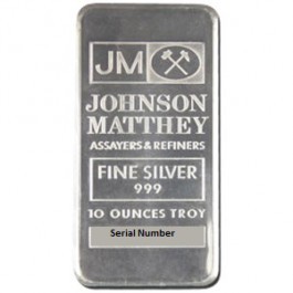 Silver Bar 10 oz JM
