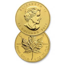 Canadian Gold Maple Leafs 1/20 Troy oz - Random Dates