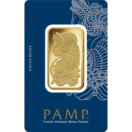 PAMP 1 oz Fortuna Bar Carded obverse