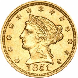 $2.50 Liberty Head Coin MS63 (Random Dates)