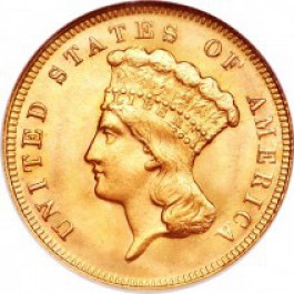 $3.00 Liberty Head Coin MS62 (Random Dates)