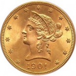 $10.00 Liberty Head Coin MS63 (Random Dates)