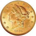 $20.00 Liberty Head Coin MS64 (Random Dates)