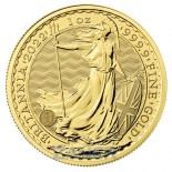 UK Gold Britannia, 1 Troy ounce (Random Year) 