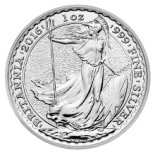 Great Britain 1 oz Silver Britannia BU (Random Year), 25 Coin Tube