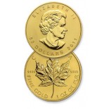 Canadian Gold Maple Leafs 1/2 Troy oz - Random Dates