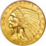 $2.50 Indian Head MS62 (Random Dates)