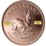 Gold South African Krugerrand Coins, 1Troy Ounce (Random Year)