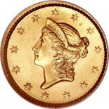 Type I Gold Dollar MS62 (Random Dates)