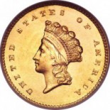 Type II Gold Dollar MS62 (Random Dates)