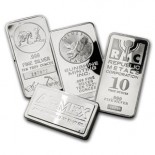 Silver Bar 10 oz Name Brand .999 Fine 